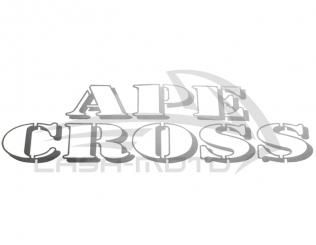 Aufkleber "APE CROSS" 13x4,4cm 