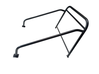 Überrollbügel - Crossbügel komplett 3-teilig in Schwarz für Ape 50 