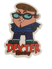 Aufkleber Dexter Männchen klein 7cm x 4,5cm 