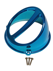 " Air Race Pipe " Racing Lufteinlass Blau-Chrom für Ape 50 