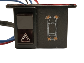 Warnblinkanlage 12V zum Nachrüsten inkl. Anzeigefeld 