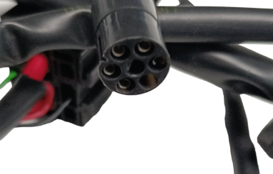 Rundstecker ( Weibchen) für Kabelbaum / Zündung Ape 50 