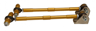 Racing - Stabistrebensatz ( Gold - Messing ) "Casa-Moto" für Achsschenkel Ape 50 