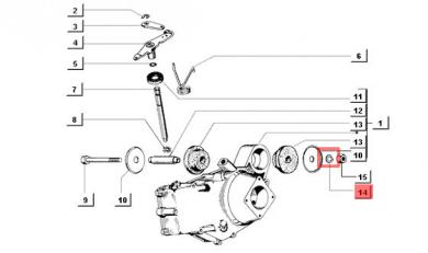 Sperring Sprengring an Stossdämpfer Ape 50 oder Differential Aufhängung 