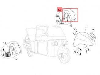 Kotflügel hinten links Calessino 