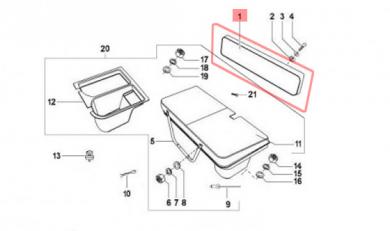Rückenlehne Rücksitz Ape Classic 
