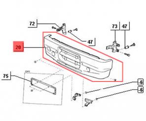 Stoßstange - Frontschürze Porter ZAPS85 