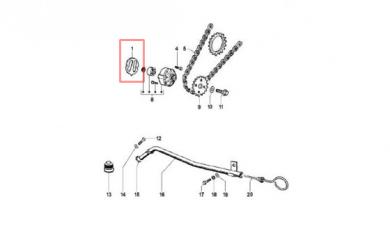 Dichtung Ölpumpe Ape Classic / Calessino Diesel 