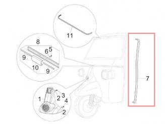 Kantenschutzleiste seitlich Ape Calessino 