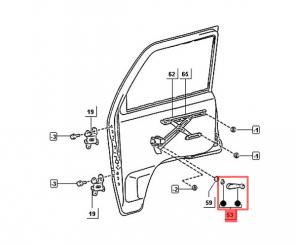 Fensterkurbel links/rechts Porter Maxi 