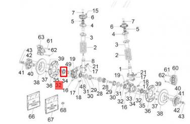 Radlager vorne Porter Maxxi 
