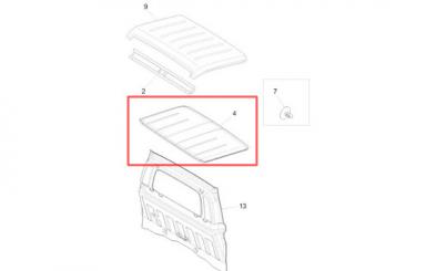 Dachhimmel Dachverkleidung Piaggio Porter D120 