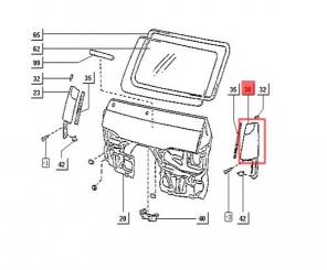 Abdeckung vorne links Porter D120 - E5 