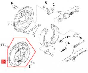 Bremse hinten rechts Maxxi Porter 