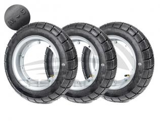 Räder Komplettset M+S 100/90-10 für Ape 50 