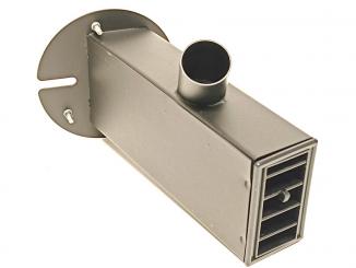 Warmluftverteiler inkl. Lüftungsgitter für Wärmetauscherheizung Ape 50 