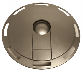 Radkappe original Piaggio Ape 50 in Dunkelsilber 