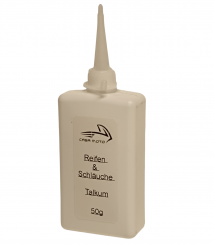 Talkum für Reifen , Schläuche und Dichtungen 