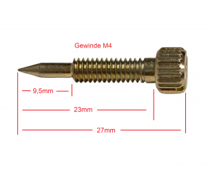 Leerlaufgemischschraube für Dellorto Vergaser SHB 