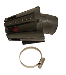 Rennluftfilter Malossi Schwarz für PHB 24/25er Vergaser , 30° abgewinkelt 