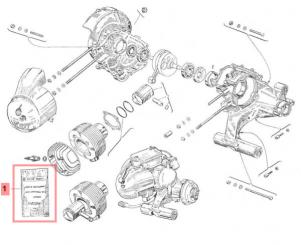 Motordichtsatz Ape B / Ape C / AB1T-AB4T / AC1T-AC2T 