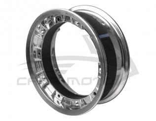 Alufelge Breit Silber "Rush" ca. 12,5cm für Ape 50 