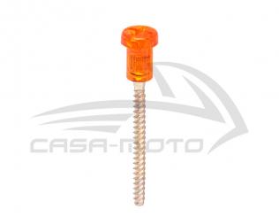 Blinkerglas Kunststoffschraube Orange lang TM 703 