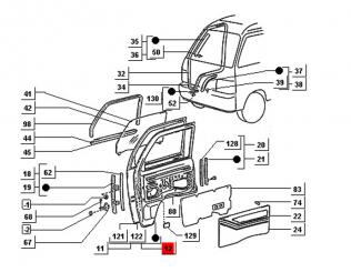 Fahrertüre Tür links Porter Pick Up / Quargo 