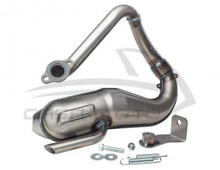 Giannelli Vintage Stahl Tuningauspuff für die Ape 50 Langhubzylinder 