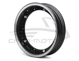Felge Alu - Schwarz/polierter Rand "Rush" Ape 50 