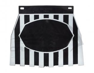 Spritzlappen hinten schwarz/weiss gestreift universal 