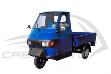 Ape 50 "Blue Action" Lange Pritsche Stahlbordwand 