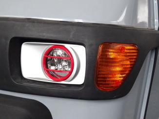 Scheinwerfergitter Rot für Ape 50 LED Modell 