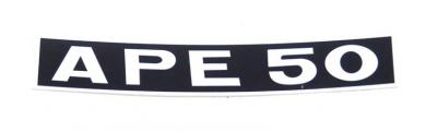 Schriftzug Emblem "Ape 50" vorne TL1T / TL2T 