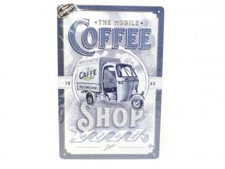 Blechschild Retro - Vintage Ape Coffee 20x30cm 