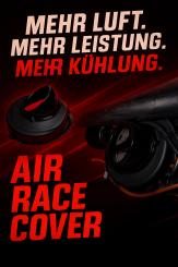 " Air Race Cover " Racing Lufteinlass in Schwarz für Ape 50 