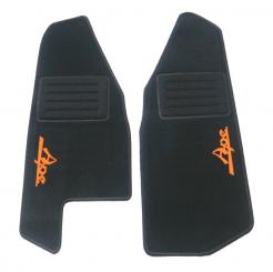 Fussmatten Teppichsatz " Pro Racing " mit Ape Logo in versch. Farben. Passend für Ape 50 TL4T-ZAPC81 Orange