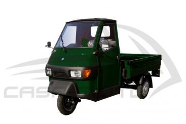 Ape 50 "Green Sherwood" Lange Pritsche Stahlbordwand 