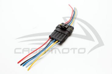 Amp Universal-Steckverbinder 5-polig Wasserdicht 5cm auf jeder Seite 