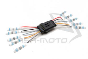 Amp Universal-Steckverbinder 5-polig Wasserdicht , inkl. 10 Schrumpfverbinder 