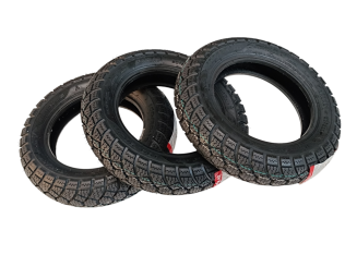 Winterreifensatz aus 3x Anlas 100/90-10 56M TL für Ape 50 . Mit Alpinem Winterreifen Symbol 