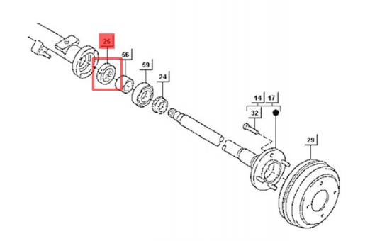 Simmerring Hinterrad Porter 