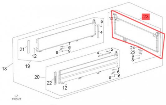 Heckklappe hinten Alu Porter ZAPS90 / Quargo 