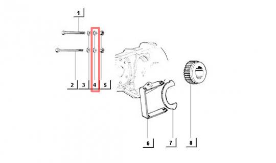 Unterlegscheibe 6,4 x 12 x 1 Differential Ape 50 