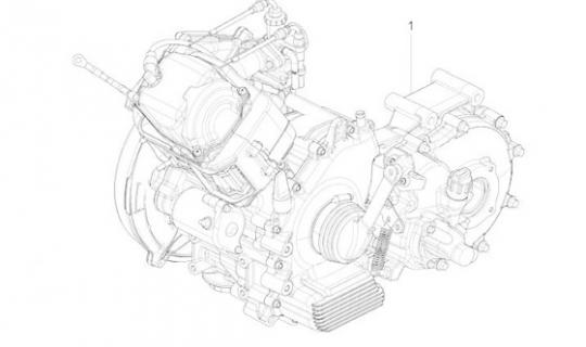 Motor komplett Ape Calessino 200 