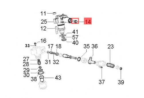 Stössel an Einspritzpumpe Quargo LC 