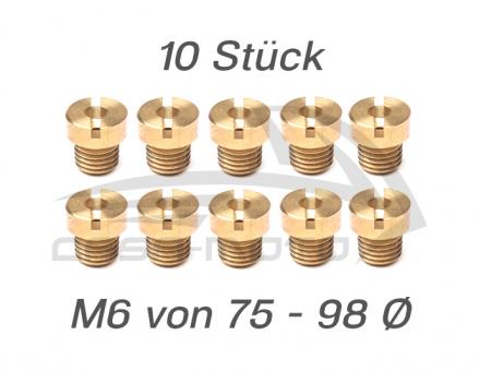 M6 Hauptdüsensatz 10 Stück/75 - 98 Ø 