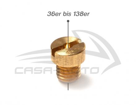 Vergaserhauptdüse M5 - 36 bis 138 für Ape 50 