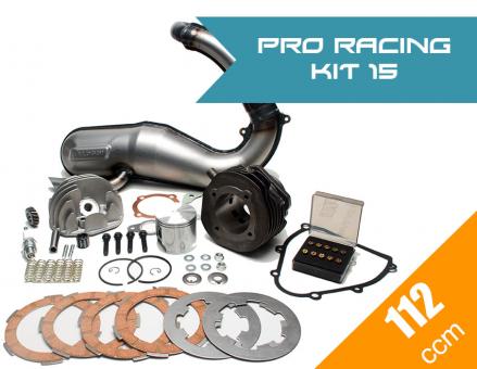 Pro Racing Kit 15 (Malossi 112ccm + MALOSSI Auspuff + Zubehör Komplettset) 