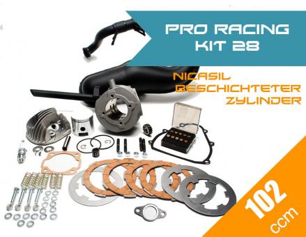 Pro Racing Kit 28 (PINASCO Nicasil 102ccm + LEO VINCE  Auspuff + Zubehör Komplettset 